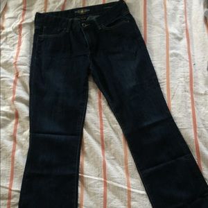 Lucky brand sweet jean boot, sz 6